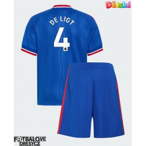Manchester United Matthijs de Ligt #4 Dětské Venkovní dres komplet 2026-27 Krátký Rukáv (+ trenýrky)
